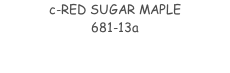 c-RED SUGAR MAPLE 681-13a